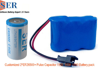 ER26500 SPC1530 HLC1550A HPC1550 Li SOCL2 Battery Pack Hybrid Pulse Capacitor لمنتج IOT
