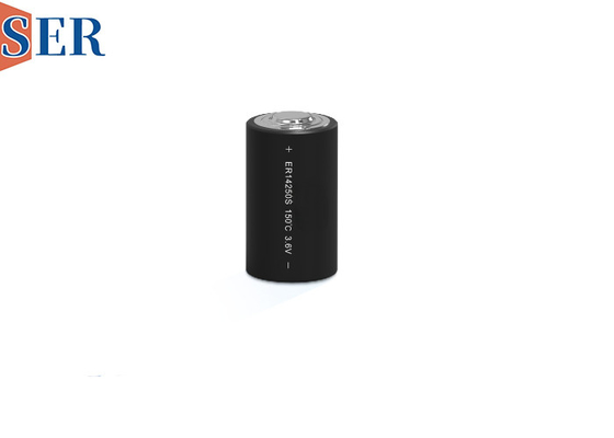 ER14250S بطارية Li socl2 1/2AA 3.6V 600mAh تتراوح من -55 إلى 165 درجة مئوية