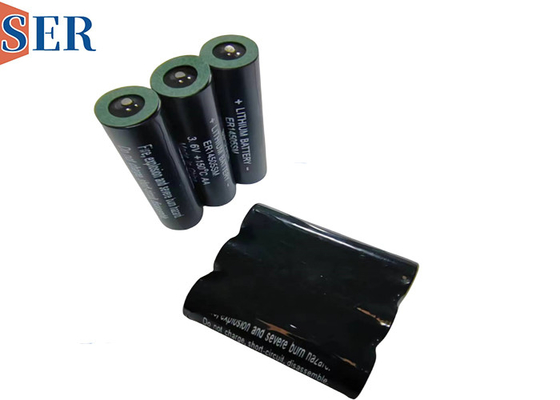 ارتفاع درجة الحرارة ER321250S 3.6V 28Ah 32127MR DD حجم بطارية Li-SOCl2 165 درجة مئوية لأجهزة Downhole