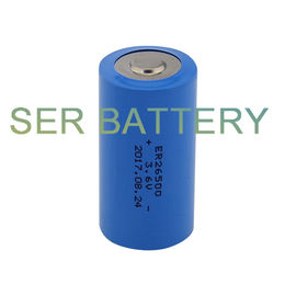 بطارية Li SOCL2 دائرية حجم C 3.6V 8500mAh ER26500 لـ Tadiran TL2200 / TL4920