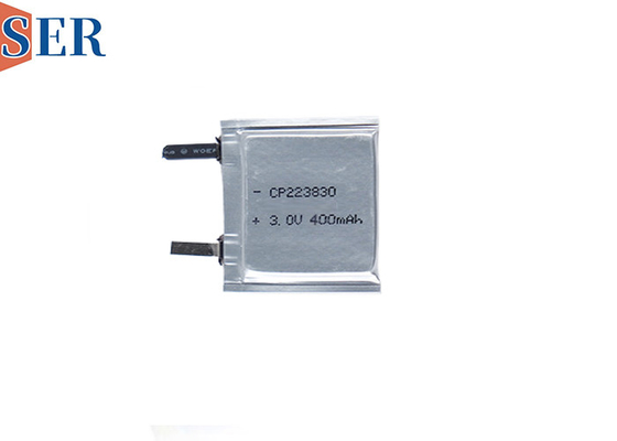 بطارية غير قابلة لإعادة الشحن بطارية LiMnO2 CP223830 3.0V 400mAh للجهاز القابل للارتداء