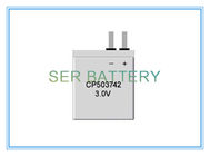 بطارية أساسية مسطحة رفيعة للغاية CP503742 3 فولت للأجهزة الكهربائية القابلة للارتداء