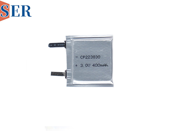 بطارية غير قابلة لإعادة الشحن بطارية LiMnO2 CP223830 3.0V 400mAh للجهاز القابل للارتداء