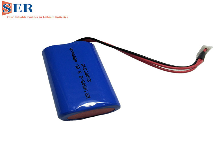 2ER14505 1S2P Li SOCL2 بطارية ER14505-2 موازية 3.6 فولت 4800 مللي أمبير لدائرة رام Cmos