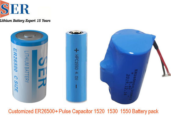 ER26500 SPC1530 HLC1550A HPC1550 Li SOCL2 Battery Pack Hybrid Pulse Capacitor لمنتج IOT