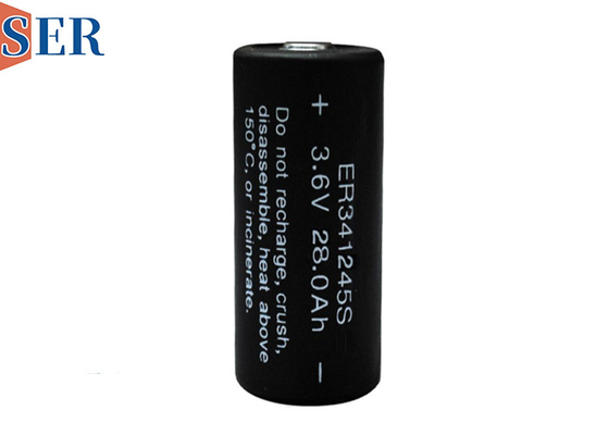 بطارية Li SOCl2 مستقرة 3.6V 28000mAh DD Er341245S للحفر النفطي